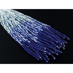 SHADED BUGLE DROPPER BUNCH SILVER COBALT  