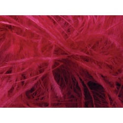 OSTRICH FEATHER FRINGE CHERRY RED  