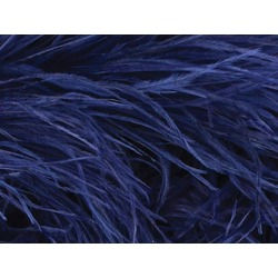 OSTRICH FEATHER FRINGE MIDNIGHT SKY  