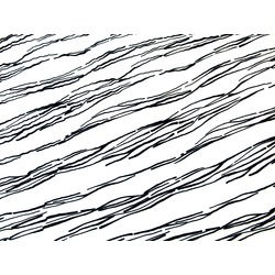 LINES FLOCK ON STRETCH NET WHITE  