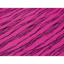 LINES FLOCK ON STRETCH NET ELECTRIC PINK  