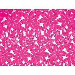 SIMONA GUIPURE LACE ELECTRIC PINK 
