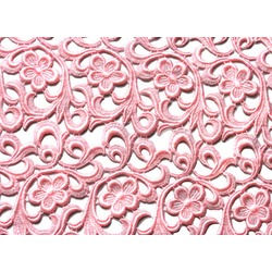 VINTAGE GUIPURE LACE ROSE PINK  