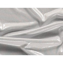 STRETCH ANTIQUE SHIMMER SILVER ON WHITE  