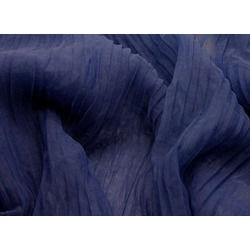 PLEATED SOFT TULLE NAVY  
